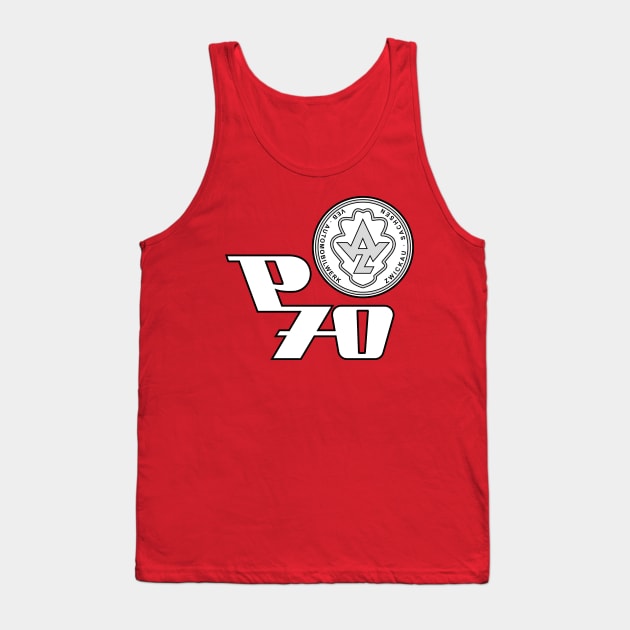 AWZ logo + P70 emblem Tank Top by GetThatCar